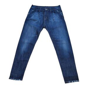 NEW LEVIS SZ 27 -Waist 32" RARE SAMPLE GARMENT Pleat High rise Distressed Jeans